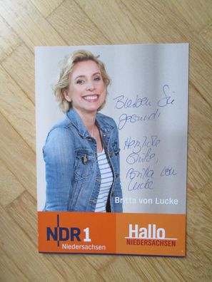 NDR Moderatorin Britta von Lucke - handsigniertes Autogramm!!