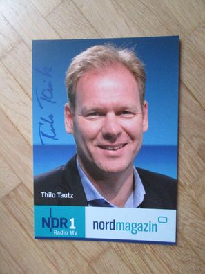 NDR Moderator Thilo Tautz - handsigniertes Autogramm!!