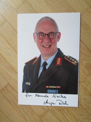 Bundeswehr Generalleutnant Dr. Ansgar Rieks - handsigniertes Autogramm!!