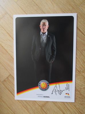 DEB Präsident des Deutschen Eishockey Bunds Franz Reindl - handsigniertes Autogramm!