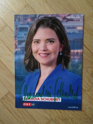 ORF Moderatorin Claudia Schubert - handsigniertes Autogramm!!