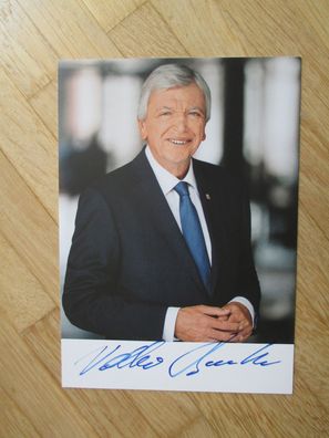 Hessen Ministerpräsident CDU Volker Bouffier - handsigniertes Autogramm!!