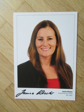Vorsitzende der Partei Die Linke Janine Wissler - handsigniertes Autogramm!!!