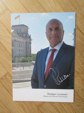 MdB AfD Politiker Rüdiger Lucassen - handsigniertes Autogramm!!