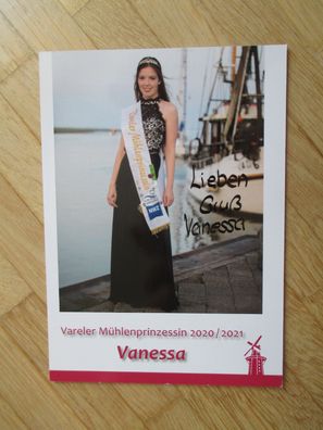 Vareler Mühlenprinzessin 2020/2021 Vanessa - handsigniertes Autogramm!!!
