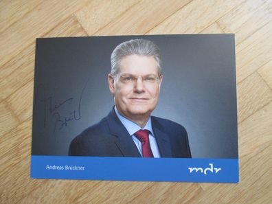 MDR Fernsehmoderator Andreas Brückner - handsigniertes Autogramm!!