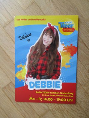 Radio Teddy Moderatorin Debbie - handsigniertes Autogramm!!!