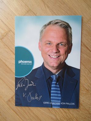 Phoenix Fernsehmoderator Gerd-Joachim von Fallois - handsigniertes Autogramm!!!