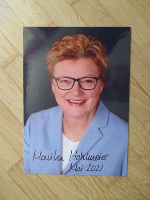 CSU Franz Josef Strauß Tochter Monika Hohlmeier - handsigniertes Autogramm!!