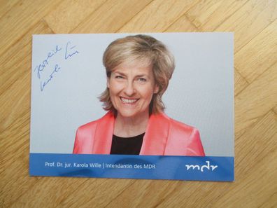 MDR Intendantin Prof. Dr. Karola Wille - handsigniertes Autogramm!!