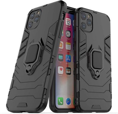 Apple iPhone 11 Pro 5.8" Panzer Schutztasche Armor Ring Hülle Case Cover Kickstand