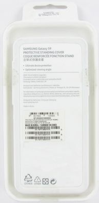 Original Samsung Galaxy S9 Protective Standing Cover Schutzhülle Silber OVP