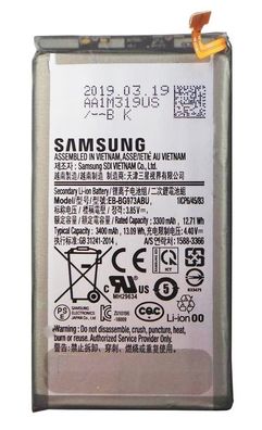 Original Samsung Galaxy S10 Akku EB-BG973ABU EB-BG973ABU SM-G973F Batterie Battery...