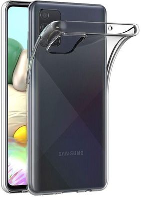 Wisam® Schutzhülle für Samsung Galaxy A71 Silikon Clear Case Transparent