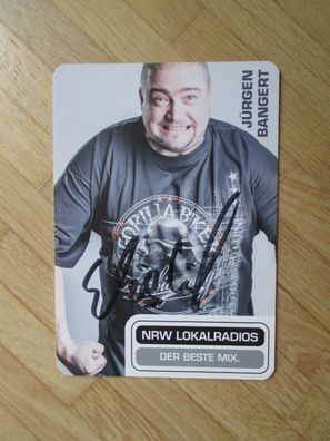 NRW Lokalradios Moderator Jürgen Bangert - handsigniertes Autogramm!!