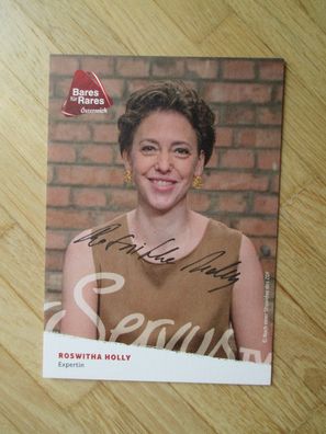ServusTV Bares für Rares Expertin Roswitha Holly - handsigniertes Autogramm!!!