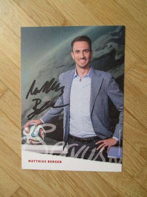 ServusTV Fernsehmoderator Matthias Berger - handsigniertes Autogramm!!!