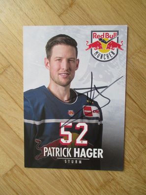 Eishockey Bundesliga EHC Red Bull München Patrick Hager - hands. Autogramm!!!