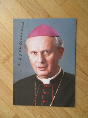Bischof von Graz-Seckau Dr. Egon Kapellari - handsigniertes Autogramm!!
