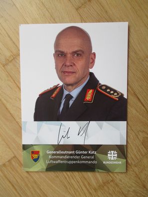 Bundeswehr Luftwaffentruppenkommando Generalleutnant Günter Katz - hands. Autogramm!!