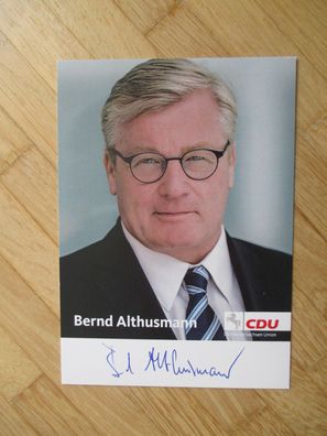 Niedersachsen Minister Dr. Bernd Althusmann - handsigniertes Autogramm!!