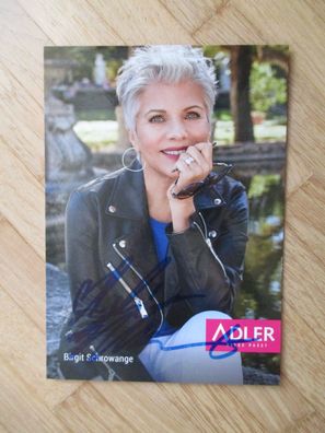 RTL Fernsehmoderatorin Birgit Schrowange handsigniertes Autogramm!!!