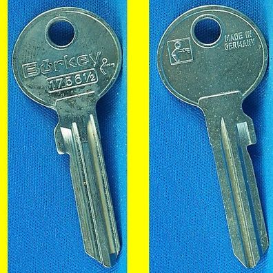 Schlüsselrohling Börkey 1756 1/2 für Abus Security Profil K1D Profilzylinder