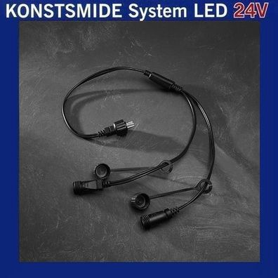 Y-Verteiler 1 Eingang 2 Ausgänge Konstsmide 24V LED Hightech-System 4602-007