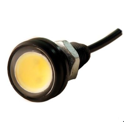 LED-Signalleuchte, Signallampe gelb 12V/ dc, 22mm, IP67, 1000mcd, 1St.