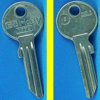 Schlüsselrohling Börkey 1774 Profil 2 für Pfaffenhain Profilzylinder Profil SRA