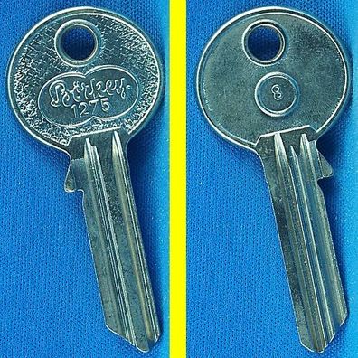 Schlüsselrohling Börkey 1275 Profil 8 für BKS Profilzylinder