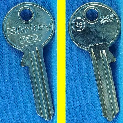 Schlüsselrohling Börkey 1502 Profil 23 für verschiedene GTV Profilzylinder