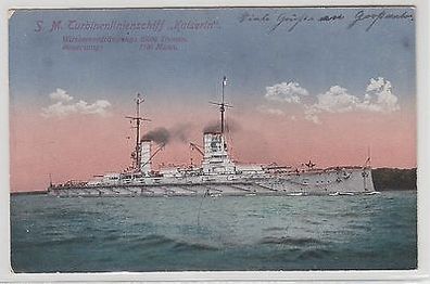 63947 Ak S.M. Turbinenlinienschiff "Kaiserin" 1918