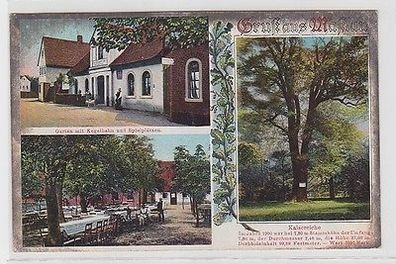 66132 Mehrbild Ak Gruß aus Maßlau Gasthof zur grünen Aue 1913