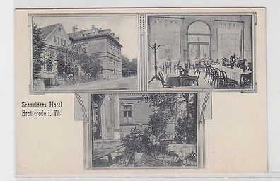 66608 Mehrbild Ak Brotterode in Thüringen Schneiders Hotel um 1910