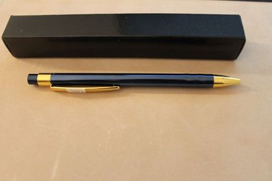 Kugelschreiber, Aluminium, blau/ gold