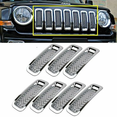 Jeep Patriot 11 - 18 Kühlergrill Chrom Grill Einsätze Chromgrill 2011 2017 17 18