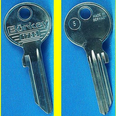 Schlüsselrohling Börkey 1755 Profil 5 für versch. Abus, Pfaffenhain Profilzylinder