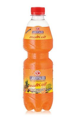 6x0,5l. Labertaler PET Flasche multi. vit - Einweg -