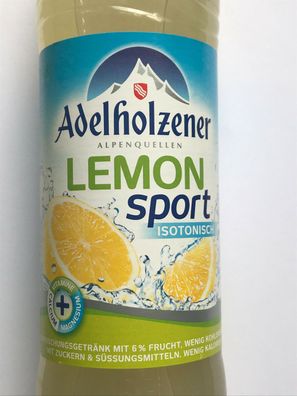 12x500ml Adelholzener Lemon Sport PET - Mehrweg -