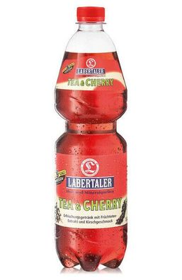 12x1,0l. Labertaler PET Tea & Cherry / Eistee - Einweg -