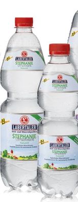 6x 0,50L Labertaler Stephanie Brunnen Naturell Mineralwasser PET Einweg Flasche