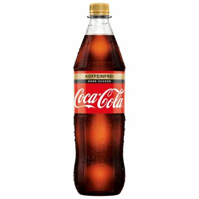 6x 1Liter Coca-Cola ZERO Koffeinfrei PET Flasche - Mehrweg -