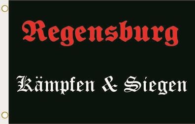 Fahne Flagge Regensburg Kämpfen & Siegen Hissflagge 90 x 150 cm