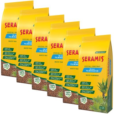 6 x Seramis® Spezial-Substrat für Palmen, 7 Liter