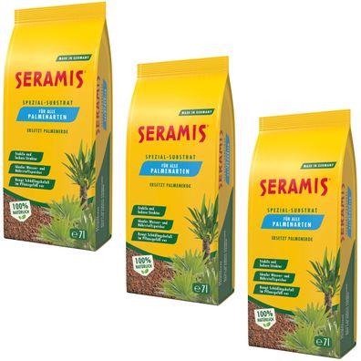 3 x Seramis® Spezial-Substrat für Palmen, 7 Liter