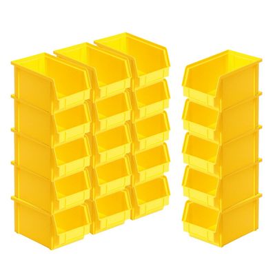 20x Sichtbox "CLASSIC“ FB 4, LxBxH 230/200x140x122 mm, Inhalt 3,7 Liter, gelb
