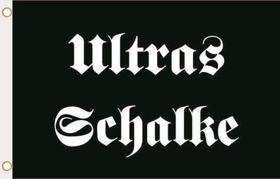 Fahne Flagge Ultras Schalke Hissflagge 90 x 150 cm