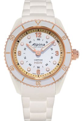 Alpina - Smartwatch - Damen - Alpina Comtesse Weiß-Roségold - AL-281WY3V4