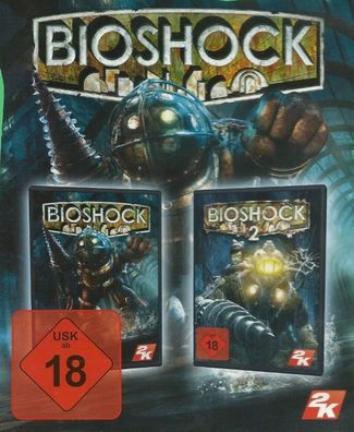 BioShock 1 & 2 (PC, 2014, Nur der Steam Key Download Code) Keine DVD, No CD